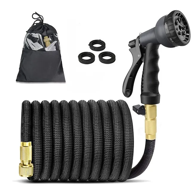 Hose set Расширяемый садовый поливочный шланг ТПЭ внутренняя труба Автомойка Волшебные гибкие шланги трубы пластиковые шланги садовый набор насадка для полива - Цвет: Hose set