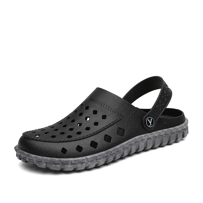 2018 удобные Для мужчин слипоны садовые Сабо пляжные сандалии для прогулок