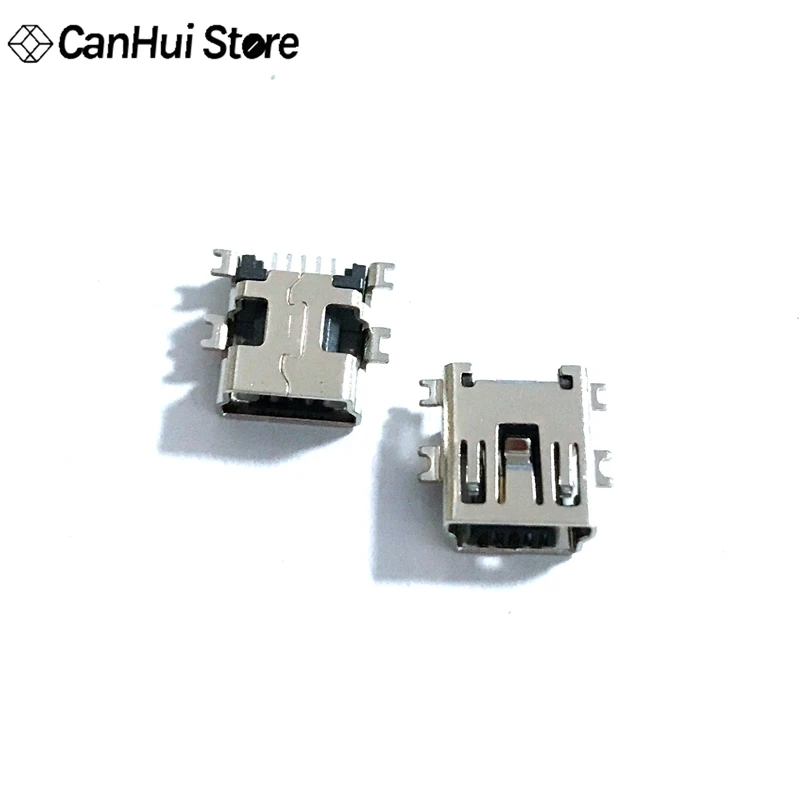 10 шт. USB разъем Mini 5Pin MINI 5 P Тяжелая пластина интерфейса для передачи данных женское