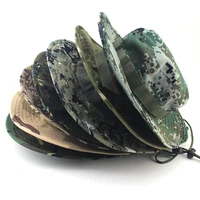 outdoor camo boonie hat high quality outdoor bucket hats hunting hiking fishing climbing multicam hats 26 colors ae1