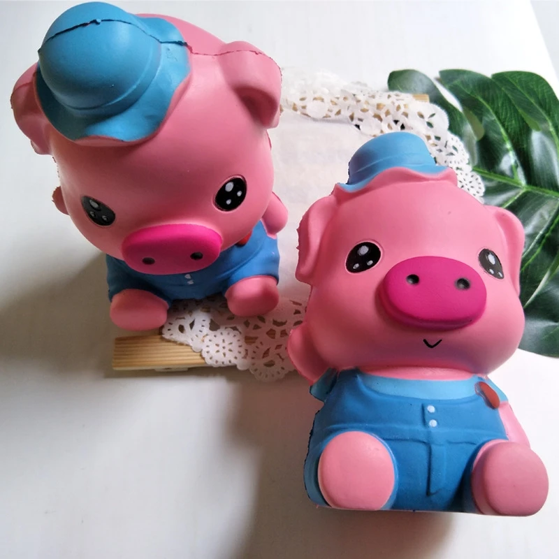 Милые Мультяшные животные розовая свинья мягкие игрушки медленно