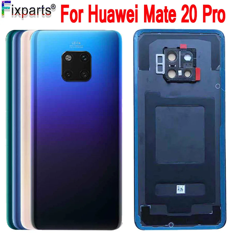 Стеклянная задняя крышка корпуса для HUAWEI Mate 20 Pro сменная Жесткий Чехол батареи