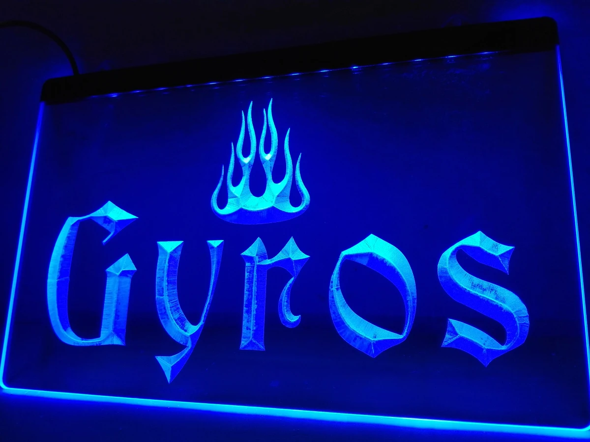 

LE154- Gyros светодиодный Neon светильник Sign home decor crafts