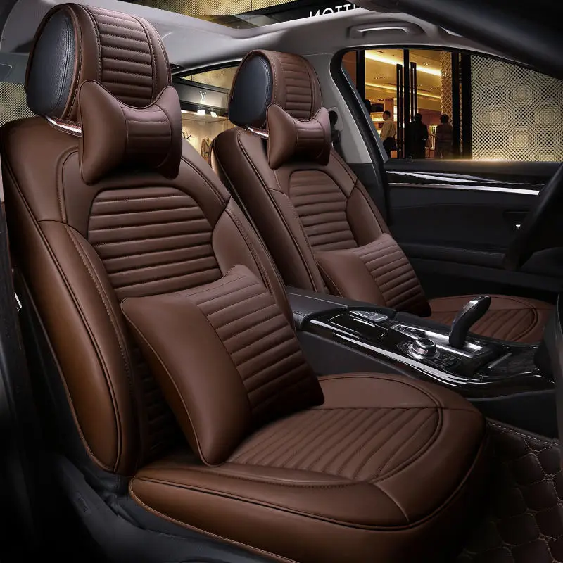 

5D Car Seat Cover,Universal Seat Cushion,Senior Leather,Sport Car Styling,Car-Styling For Sedan SUV