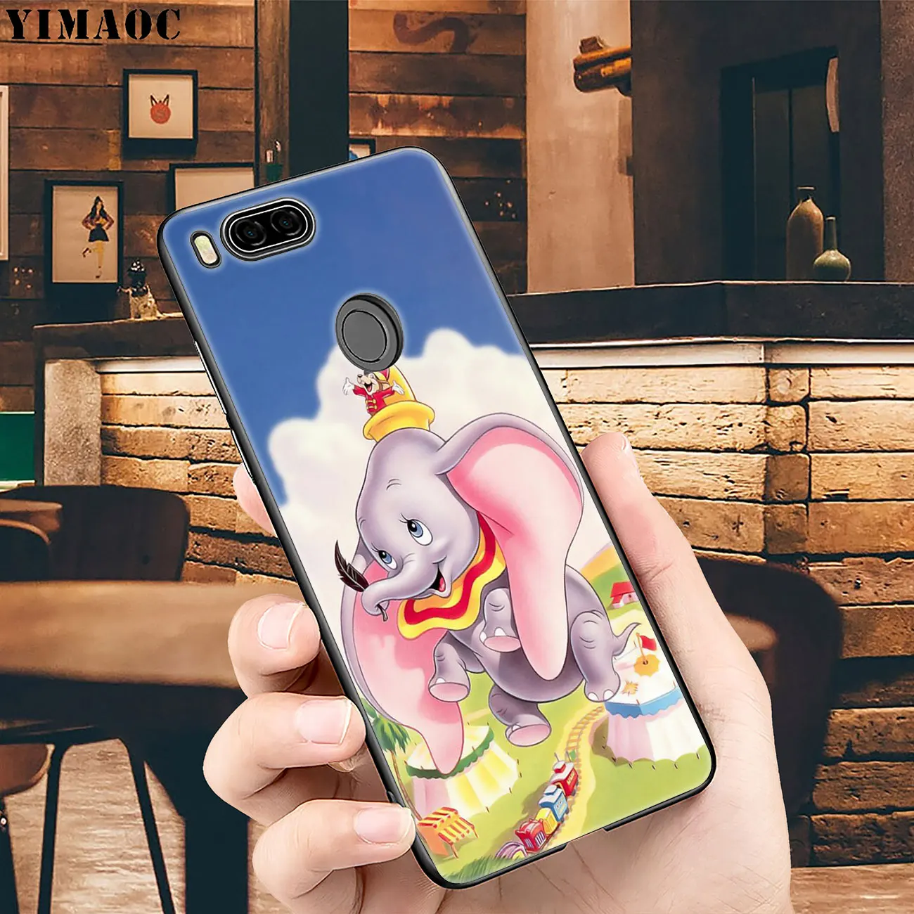Милый мягкий силиконовый чехол YIMAOC с изображением слона Дамбо для Xiaomi MI 10 9 9T CC9 CC9E