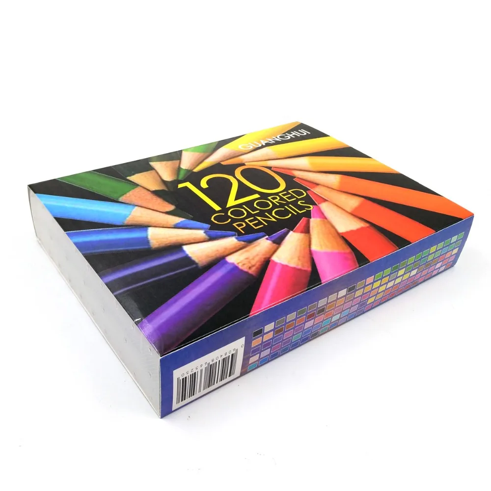 

Professional Wooden 120/136 Colour Pencils Set Lapis De Cor 120 Unique Colors Oily Colored Pencils Set for Adult Coloring Books