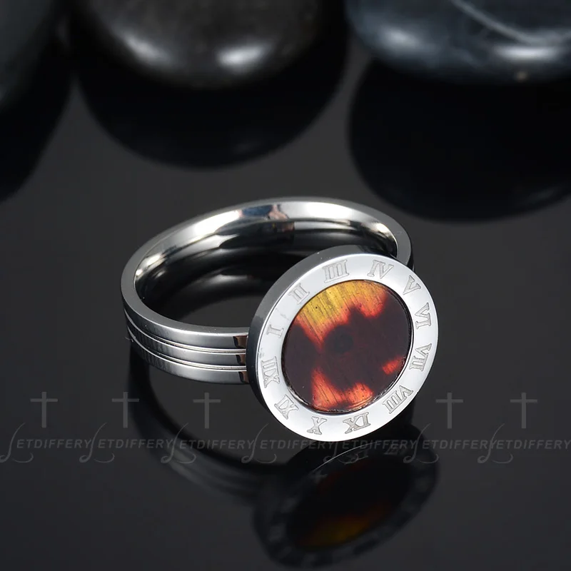 Женское кольцо из нержавеющей стали Letdiffery цвета розового золота в Корейском