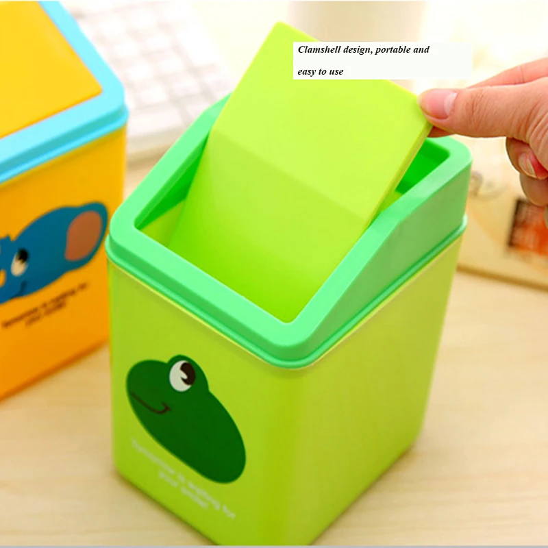 Home Essential Animal Plastic Clamshell Small Trash Desktop Storage Debris Bucket | Дом и сад