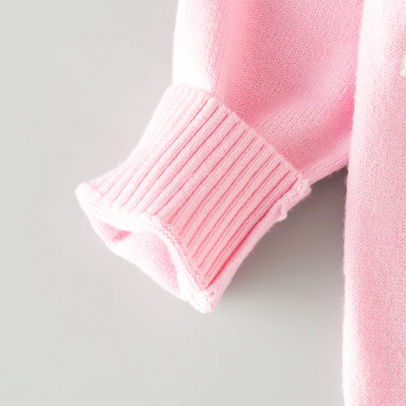 Свитер для маленьких девочек весенние куртки Одежда пуловер с рисунком кролика