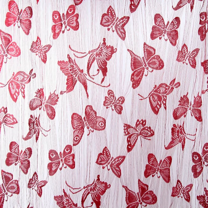 Фатиновая вуаль с кисточками-бабочками занавеска перегородкой для комнаты