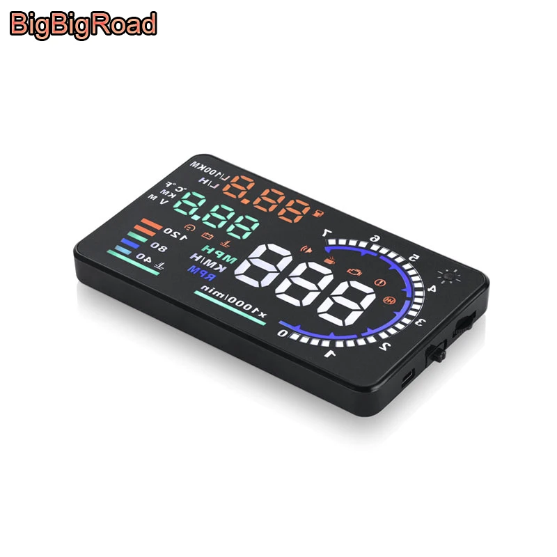 Автомобильный проектор BigBigRoad OBD2 II EUOBD HUD лобовое стекло с дисплеем для Buick