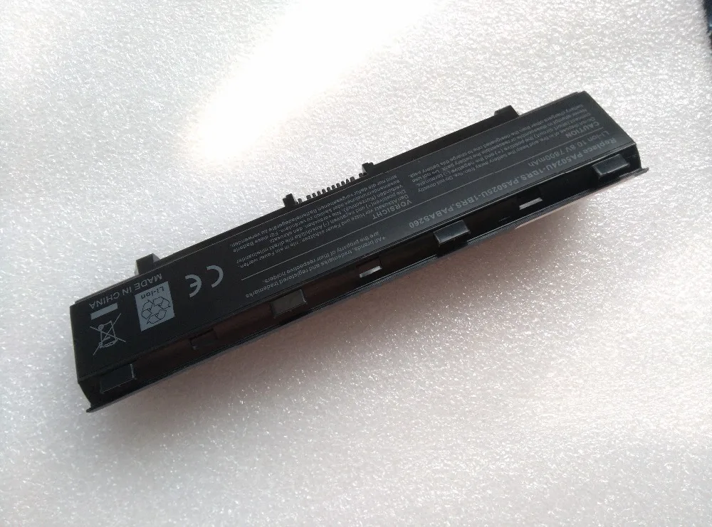 7800 мА/ч PA5025U-1BRS Аккумулятор для ноутбука TOSHIBA satellite L850 S840 L835 P870 L855 S845 L840 P875 L870 S850 L845