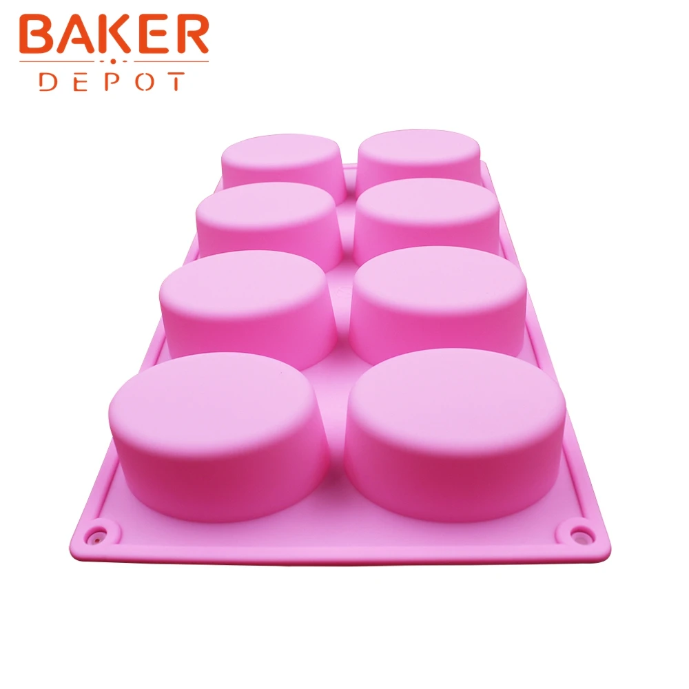 Форма для выпечки формочка мыла ручной работы 8 овальных канавок силиконовые