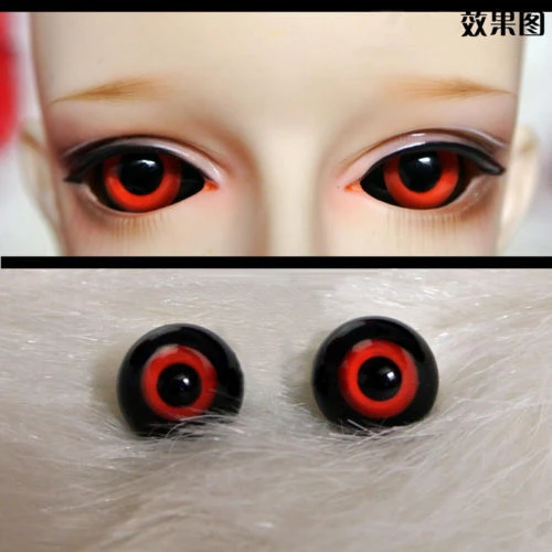 Новинка 14 мм 16 18 красные черные цветные глазные яблоки для куклы BJD AOD DOD Кукольное