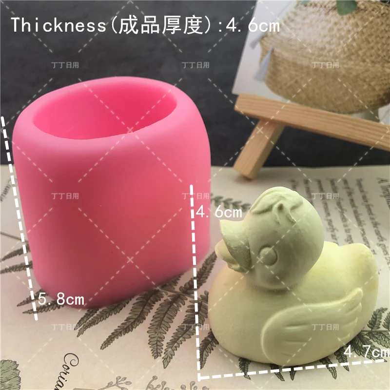 Мультяшные животные резиновая утка силиконовая помадка мыло 3D форма для торта