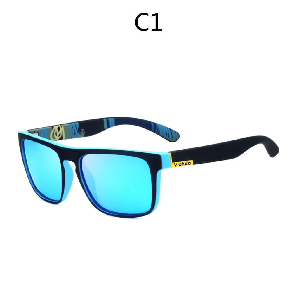 VIAHDA, модные, унисекс, квадратные, поляризационные, lunette de soleil femme de marque de Lux - Цвет линз: c1