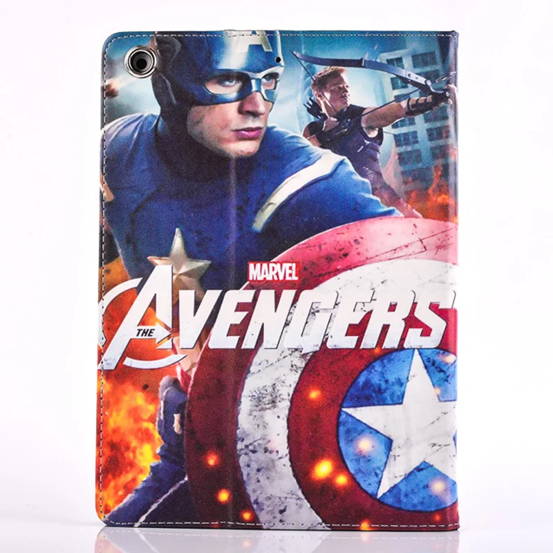 Мини 5 чехол для iPad Mini 1/2/3/4 из мультфильма, популярная яркая детская одежда с рисунком «Супермен», «Человек-паук», «Бэтмен» Железный человек кожаный чехол-книжка с задней панелью Стенд Smart Cover Пижама с черепашками-ниндзя
