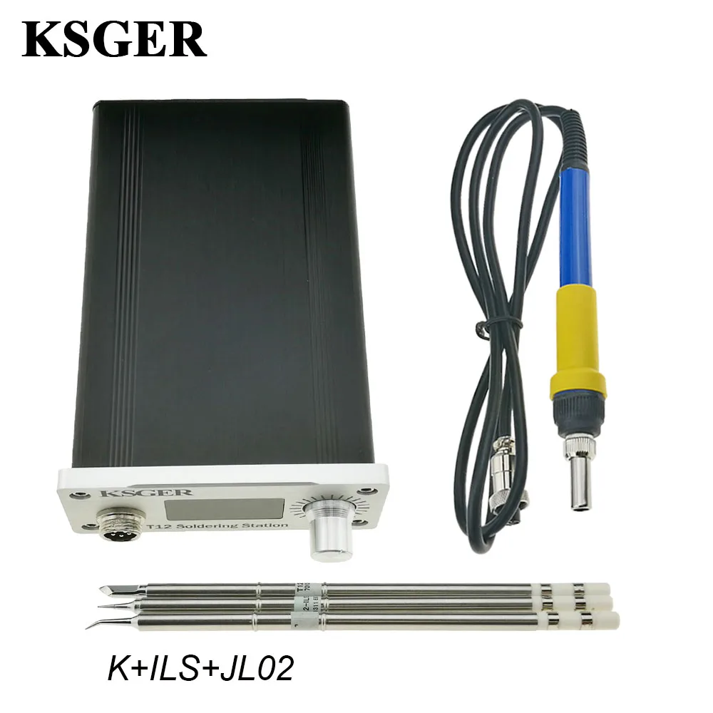 Sets 6 KSGER T12 паяльная станция STM32 OLED контроллер температуры сварочный Утюг Советы DIY Kit FX9501 ручка сплав электрические инструменты - Цвет: Sets 6