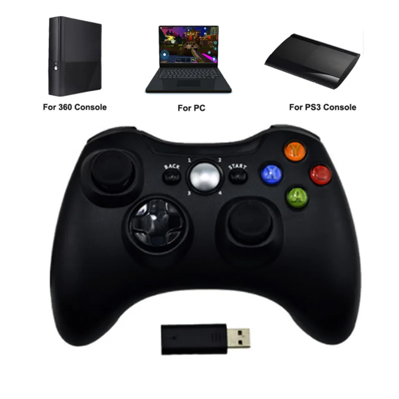 Беспроводной контроллер Bluetooth 3 в 1 2 4 ГГц для Sony PS3 Xbox 360 игровой джойстик ПК Win7 Win8