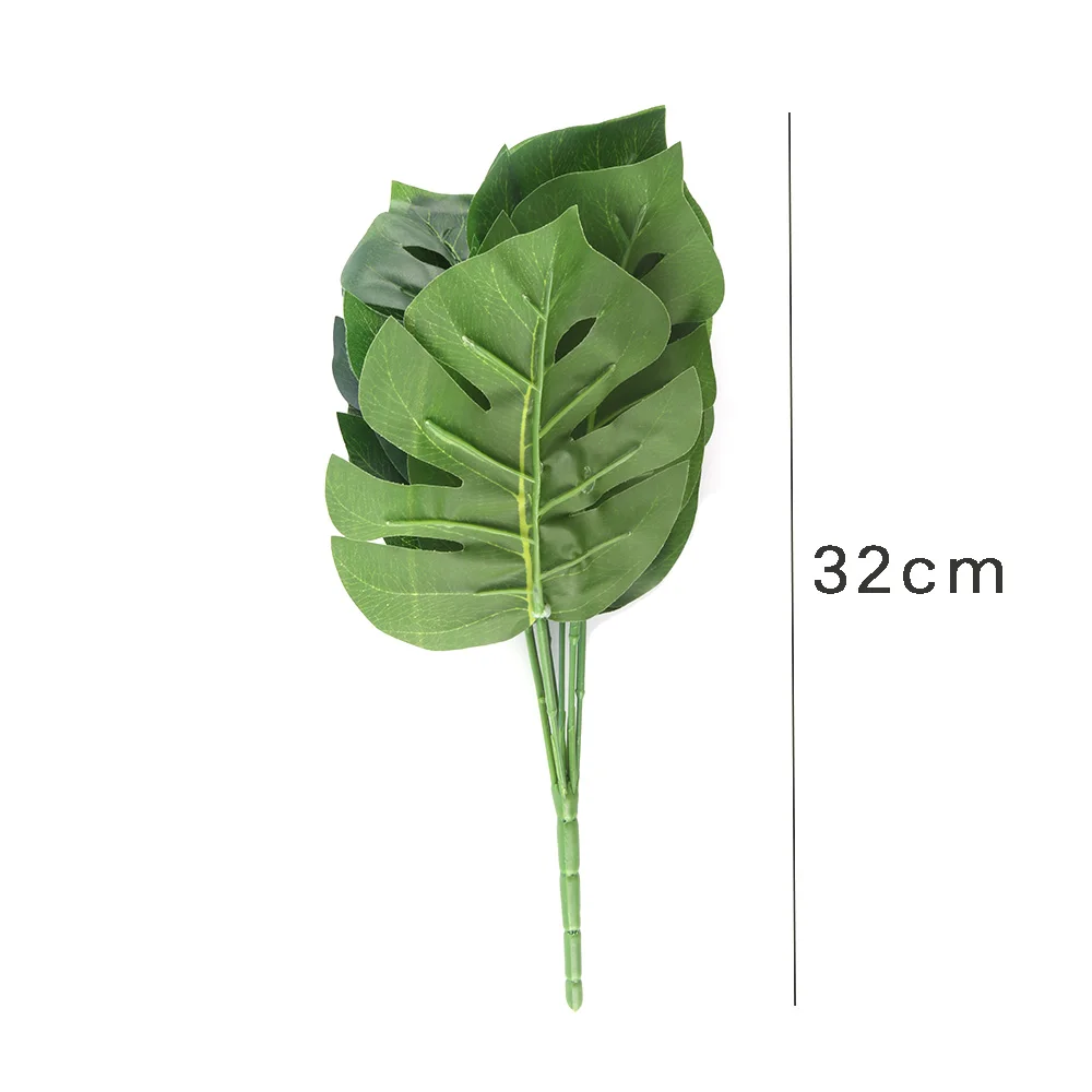 Поддельные искусственного искусственный тропический пальмовых листьев зеленый