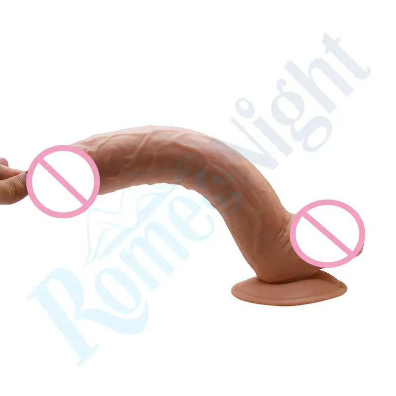 Lovetoy Plus 10 &quotKing size мягкие ребристые Супер реалистичные огромные фаллоимитаторы с