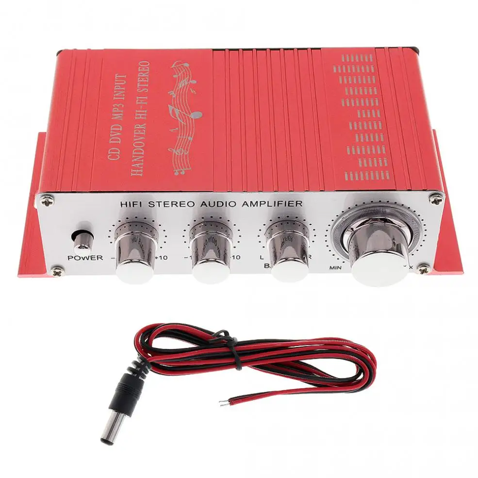 DC12V 5A 85dB передача Hi-Fi автомобильный стерео усилитель поддержка CD/DVD/MP3 вход для мотоцикла/дома