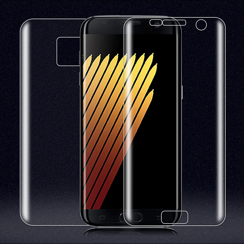 3D изогнутая задняя Передняя мягкая пленка для samsung Galaxy S8plus S7 S6 Edge S8 S10 Plus+ E Защитная пленка для экрана Sansung S9 S8 Plus Note 8 9