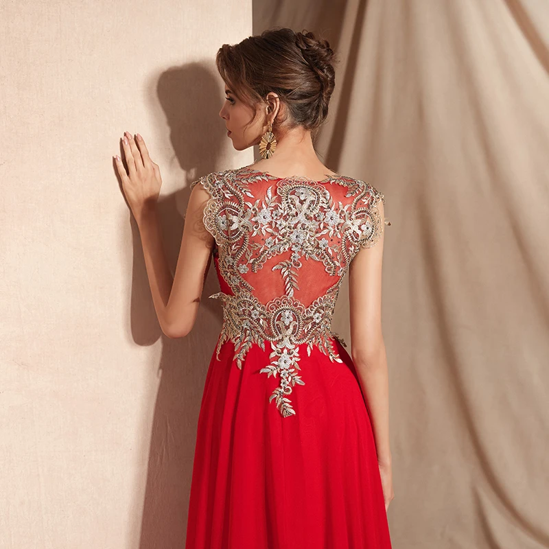 Женское шифоновое платье без рукавов Forevergracedress длинное вечернее большого