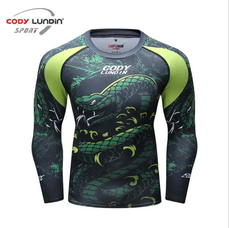 Snake spirit's all new ultimate fighting championship бразильский джиу джитсу MMA compression Rashguard Футболка