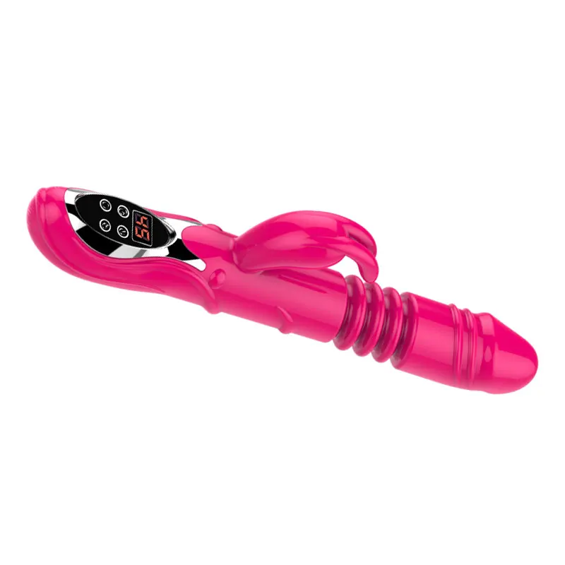 Heating Telescopic Rabbit Vibrator Rotating Sextoys Multi-speed Dildo Vibrators Women G Spot Clitoris Stimulator Adult Sex Toys | Красота и
