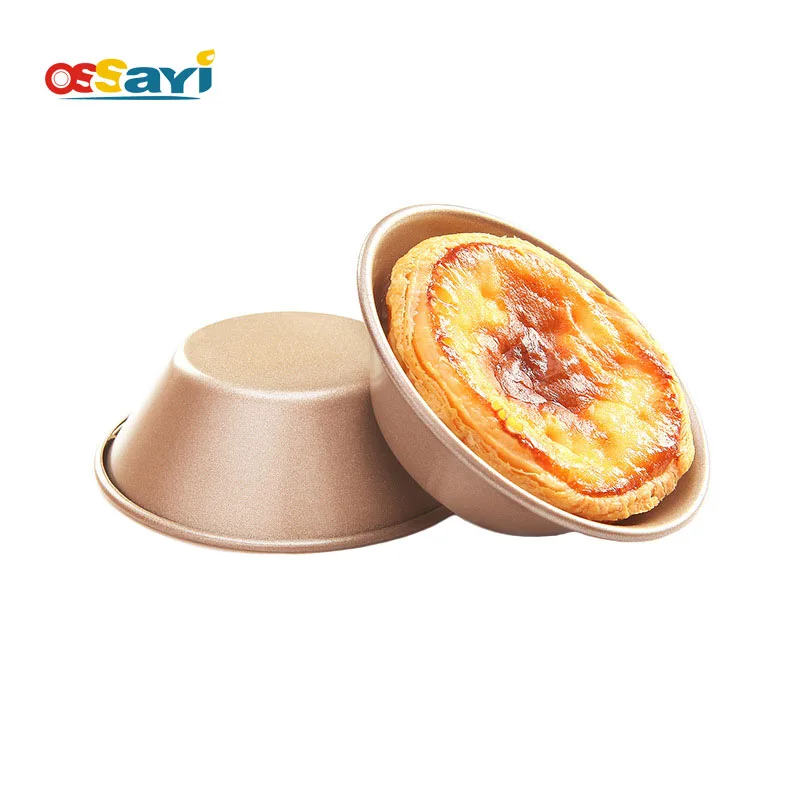 4 шт./компл. 3 &quotяйцо Tart плесень нержавеющая сталь антипригарный КРУГЛЫЙ пудинг