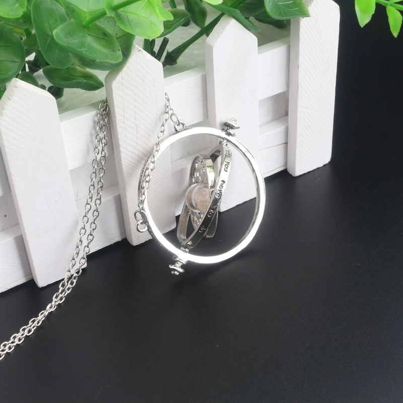 RJ 20 шт./лот модные фильм hp Time песочные часы на час ожерелья с подвесками золотые серебряные Песочные часы ожерелье леди для девочки Лучший подарок Kolye
