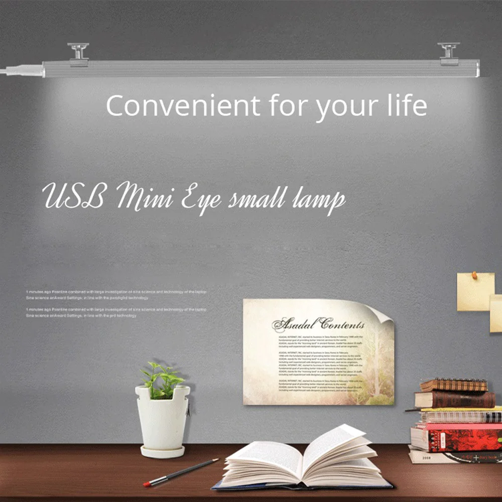 USB светодиодный настольная лампа с регулируемой яркостью Светодиодная для учебы