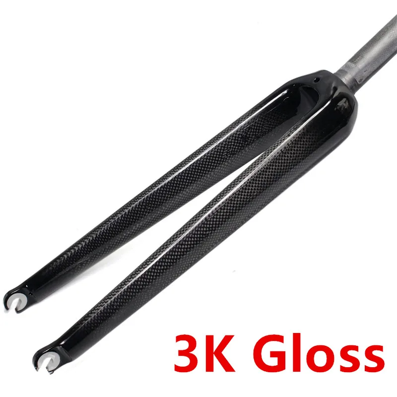 EC90 700CC Carbon fiber Road Bike Fork 1-1/8 3K Bicycle Forks 28.6mm Free Shipping | Спорт и развлечения