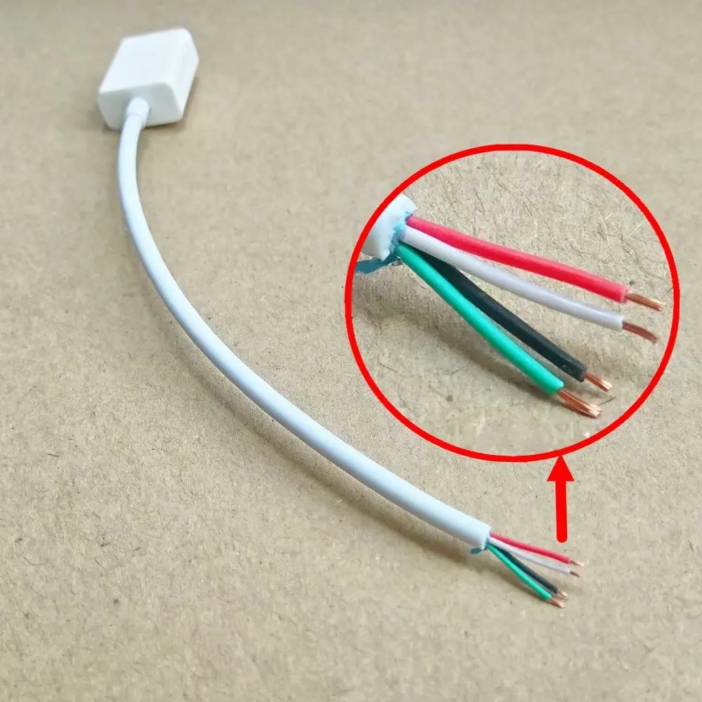 USB2.0 USB 2 0 тип A женский 4 провода открытый кабель для DIY OEM Белый цвет 30 см 3 м 1ft |
