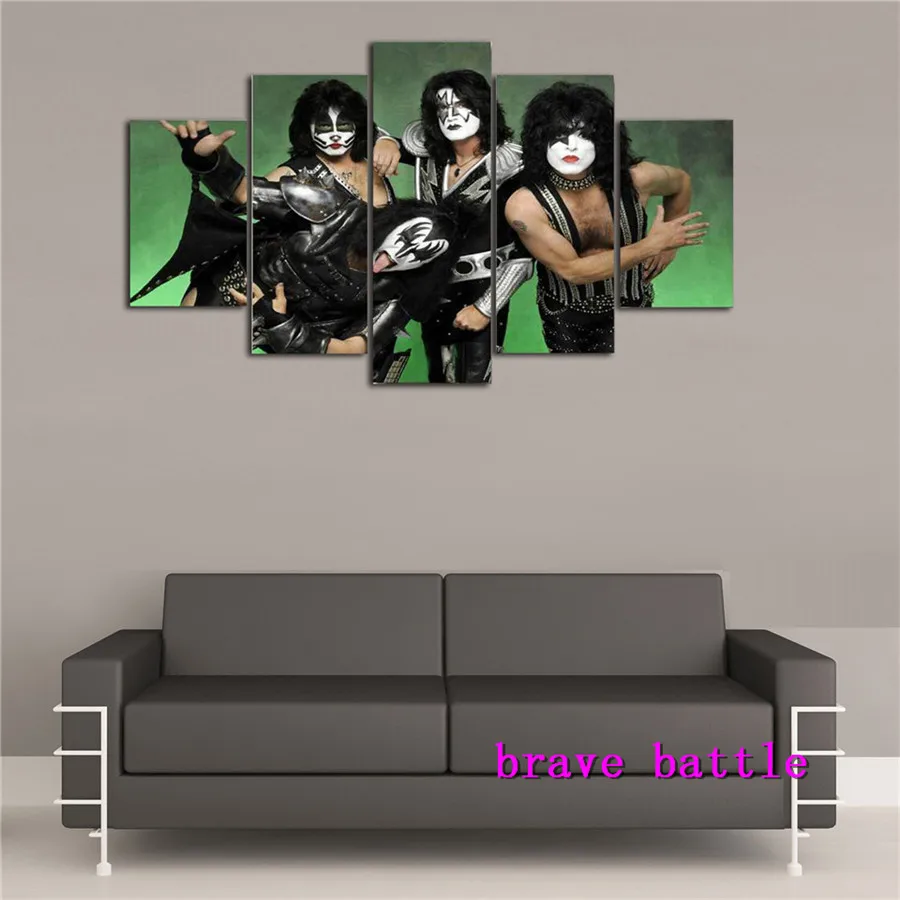 Картина Kiss Rock Band картина из холста гостиная домашний декор современная живопись