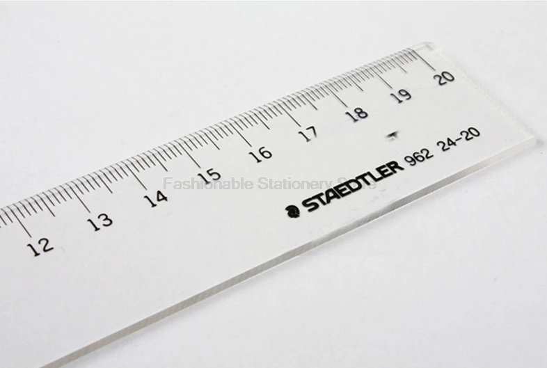 STAEDTLER 962 15/20/30 см ультра-прозрачная линейка точность студент чертежная Линейка Канцелярские принадлежности, школьные принадлежности