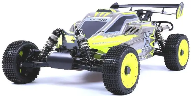 yellow Rovan 4WD V5 внедорожный транспортное средство с дистанционным управлением с 45cc мощный 2-х тактный бензиновый двигатель - Цвет: yellow