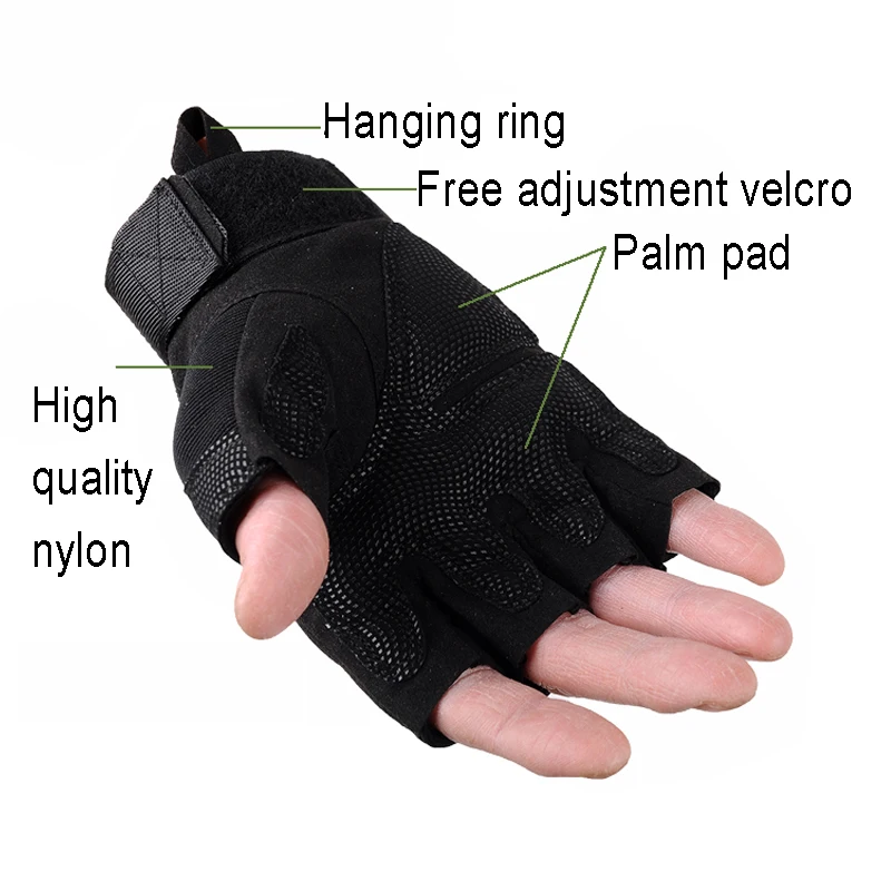Motorcycle Half Finger Gloves Anti-skid Riding Tactical Soft Shell Microfiber Protective Gear for Outdoor Sports Racing | Автомобили и