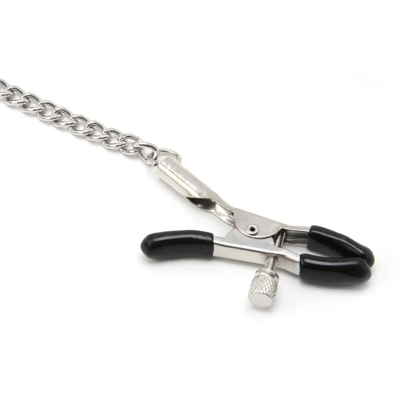 БДСМ косплей секс игрушка для пар ошейник ведомый зажимы сосков ожерелье из