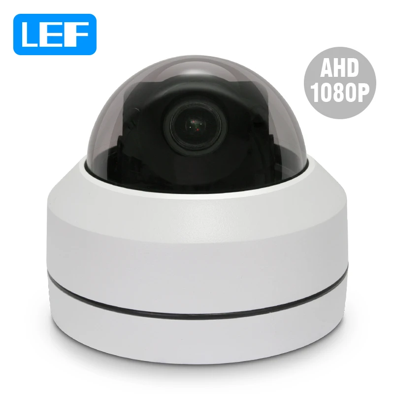 LEF Mini PTZ IP камера 1080P 3X 4X Zoom Моторизованный 4 в 1 AHD / TVI CVI CVBS видео наблюдение