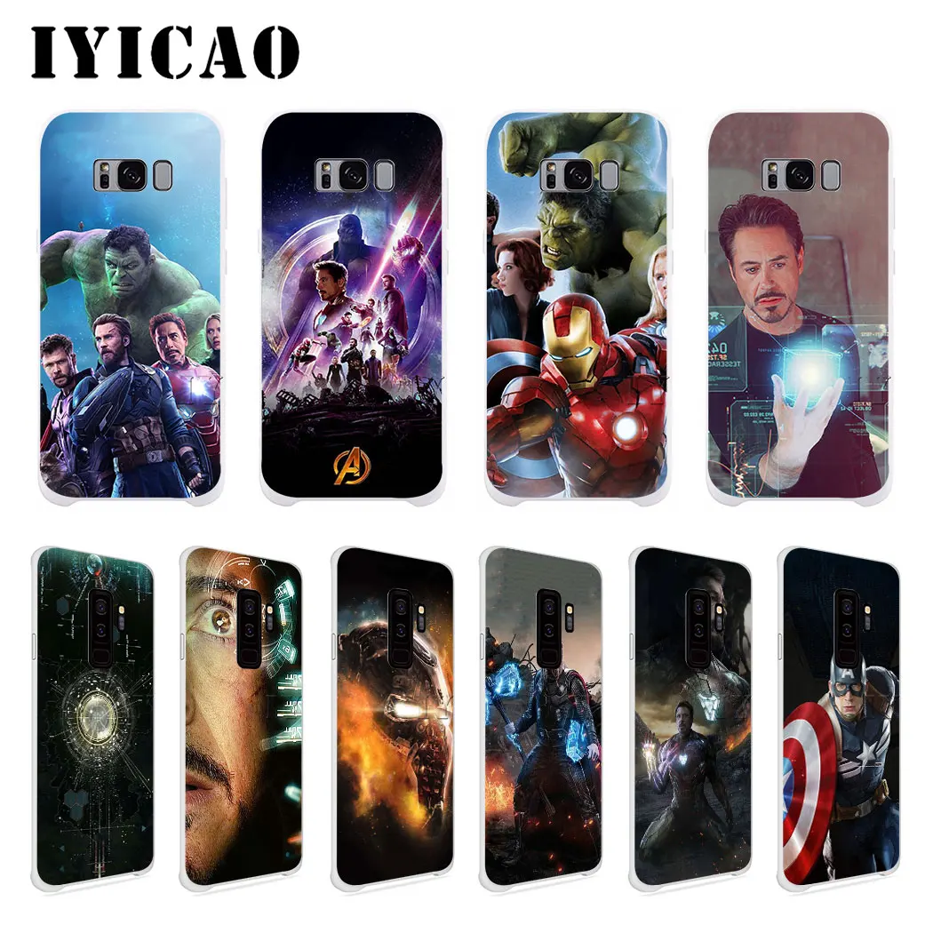IYICAO Мстители Железный жесткий чехол для Samsung Galaxy J6 J5 J1 J2 J3 J7 2017 2016 2015 Prime US EU