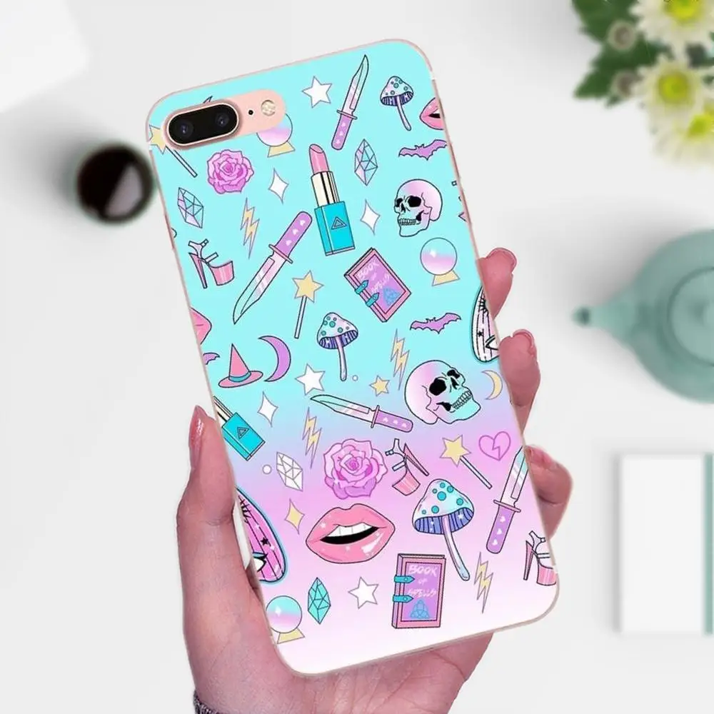 Мягкий Роскошный чехол для Xiaomi Mi3 Mi4 Mi4C Mi4i Mi5 Mi 5S 5X 6 6X 8 SE A1 Max Mix 2 Note 3 4 Girly Pastel Witch Goth |