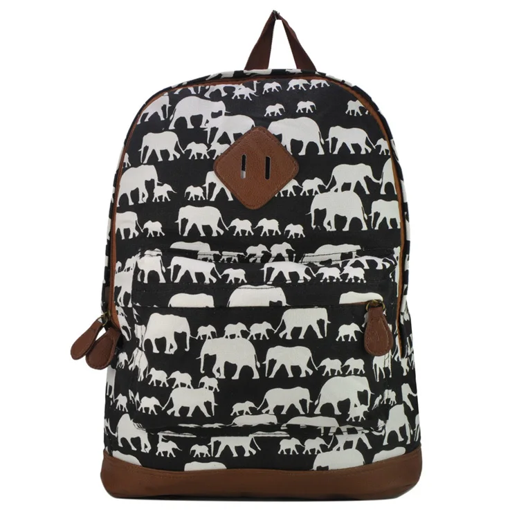 New Animal Print women backpack printing canvas female Girl School Rucksack Shoulder Bags Promotion Free Shipping Q1929|bag cartoon|bag clothesbag