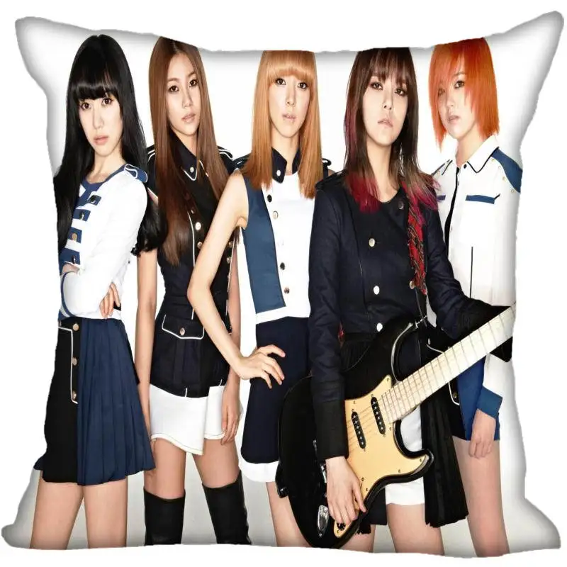 25 Вентилятор Xi Hot Custom KPOP AOA Печатный Шелковый квадратный наволочка домашняя декоративная молния атласные наволочки(одна сторона - Цвет: 25