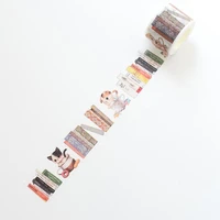 3 cm wide reading cat washi tape adhesive tape diy scrapbooking sticker label masking tape