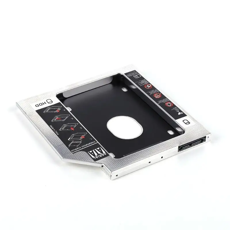 Алюминиевый SATA 2nd HDD SSD жесткий диск Оптический Защитный Контейнер для устройств считывания и записи информации адаптер с отверткой для iMac ПК ноутбук для SuperDrive 2" 27