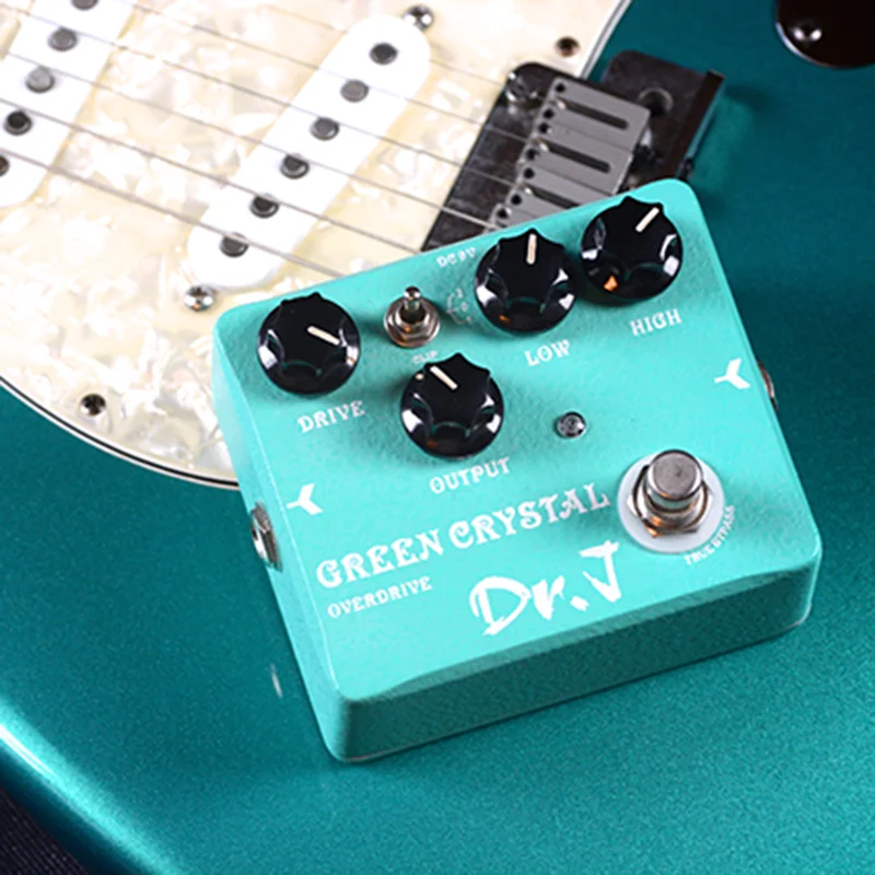 Педаль эффектов D R.J от JOYO GREEN CRYSTAL OVERDRIVE D50 мировой широкий коннектор|effect pedal|pedal joyo