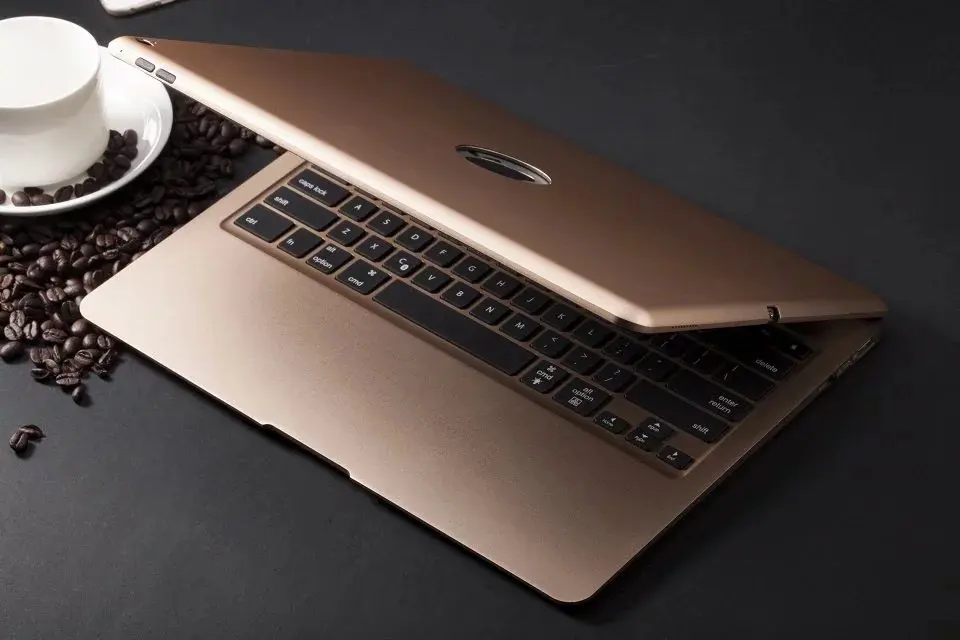 Алюминий Клавиатуры Обложка Case с 7 Цветов Подсветка Беспроводная Bluetooth