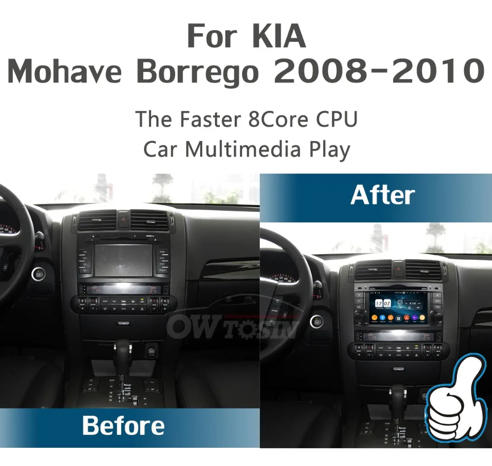 " ips Octa 8 ядерный 4 Гб ОЗУ+ 64 Гб ПЗУ Android 9,0 Автомобильный DVD Радио gps Navi для Kia Mohave Borrego 2008- DSP CarPlay Parrot BT